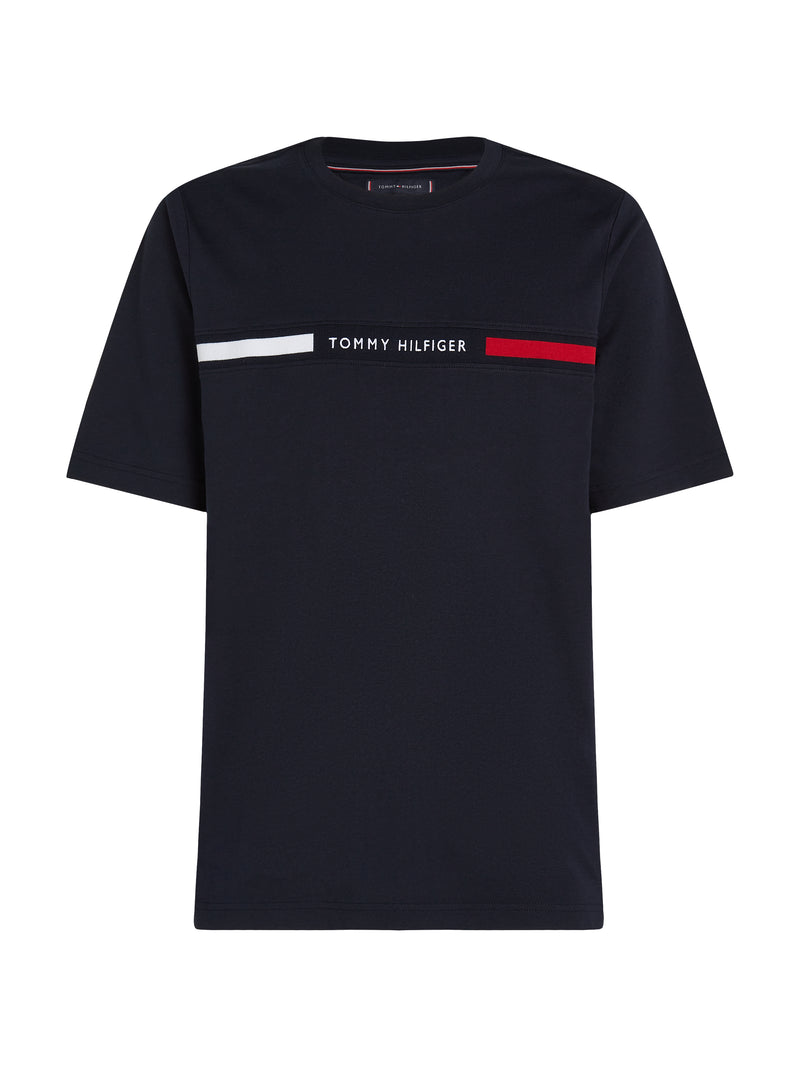 An image of the Tommy Hilfiger Crew Neck Logo Panel T-Shirt