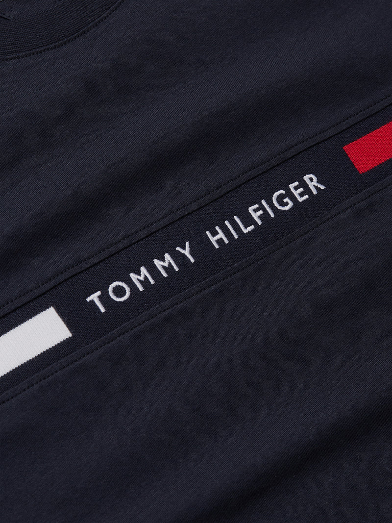 An image of the Tommy Hilfiger Crew Neck Logo Panel T-Shirt