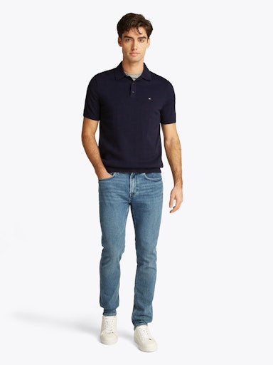 An image of the Tommy Hilfiger Essential Cotton Knitted Polo