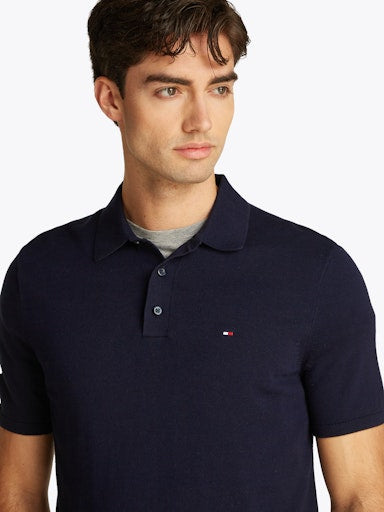 An image of the Tommy Hilfiger Essential Cotton Knitted Polo