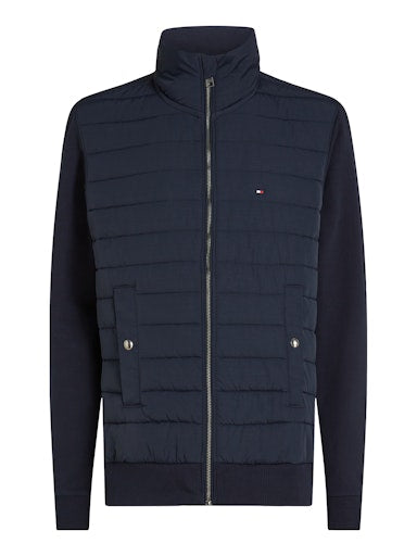 An image of the Tommy Hilfiger Stand Collar Quilted Sweatshirt