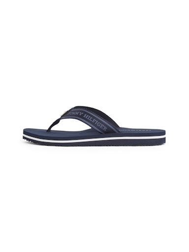 An image of the Tommy Hilfiger Hilfiger Webbing Tonal Logo Flip-Flops