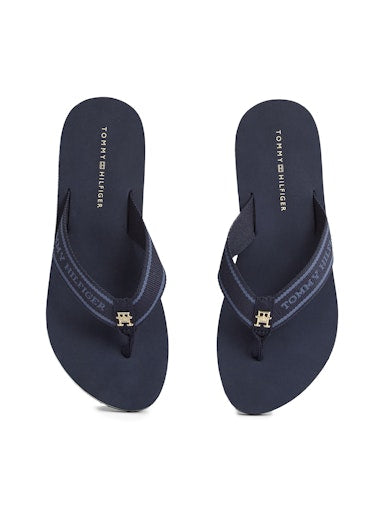 An image of the Tommy Hilfiger Hilfiger Webbing Tonal Logo Flip-Flops
