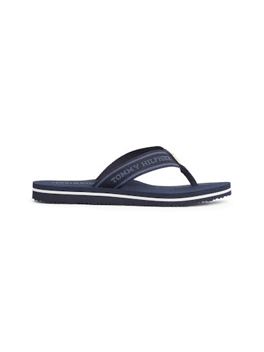 An image of the Tommy Hilfiger Hilfiger Webbing Tonal Logo Flip-Flops