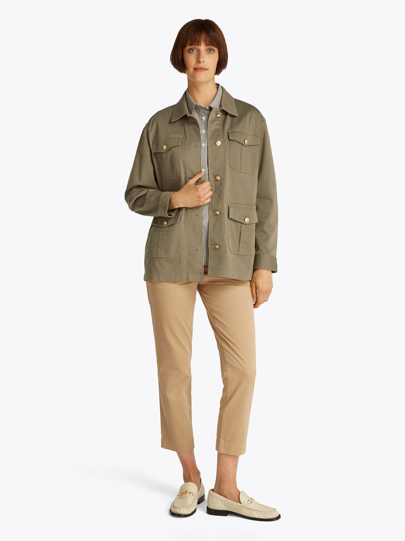 An image of the Tommy Hilfiger Gold Button Utility Jacket