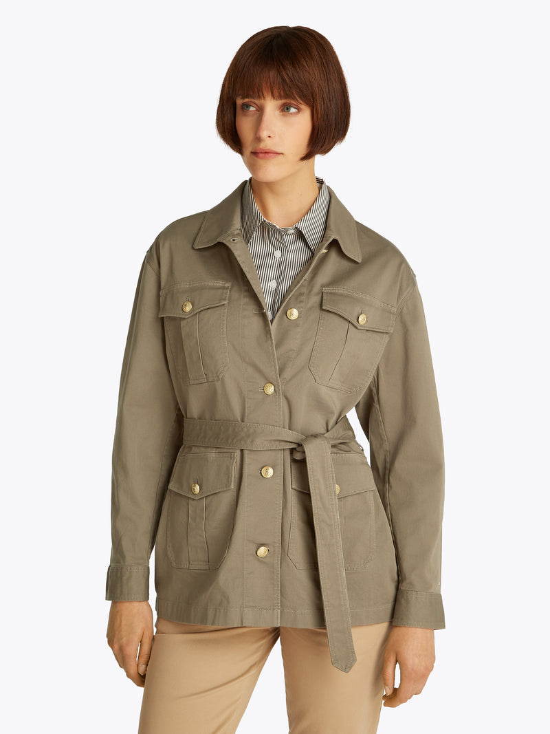 An image of the Tommy Hilfiger Gold Button Utility Jacket
