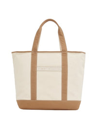 An image of the Tommy Hilfiger Canvas Beach Tote Bag