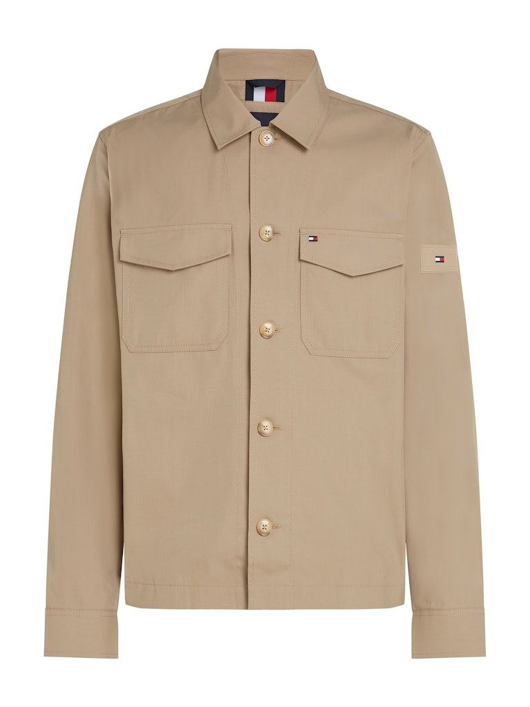 An image of the Tommy Hilfiger Cotton Nylon Shirt Jacket