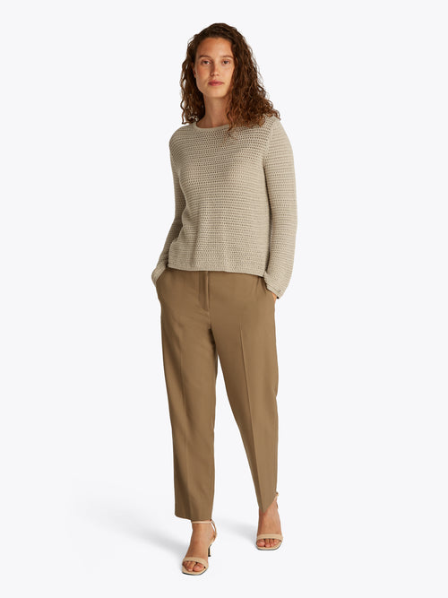 An image of the Tommy Hilfiger Pointelle Crochet Jumper