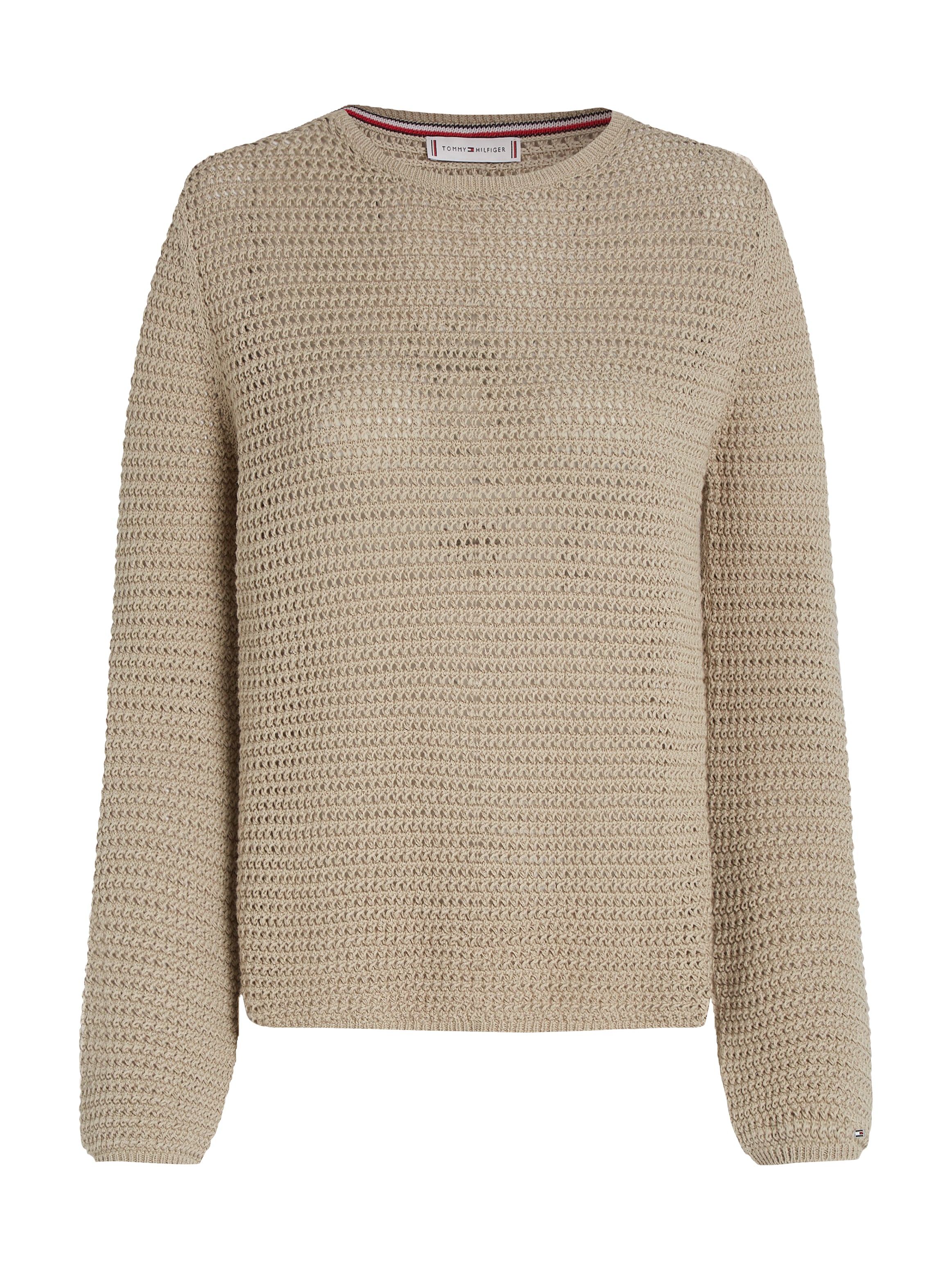 An image of the Tommy Hilfiger Pointelle Crochet Jumper