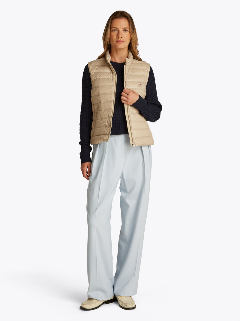 An image of the Tommy Hilfiger Ultra Light Down Mock Neck Gilet
