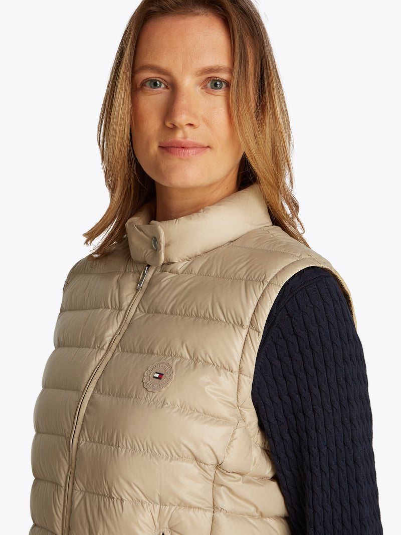 An image of the Tommy Hilfiger Ultra Light Down Mock Neck Gilet
