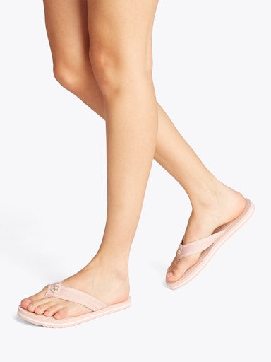 An image of the Tommy Hilfiger Stripe Logo Webbing Flip-Flops
