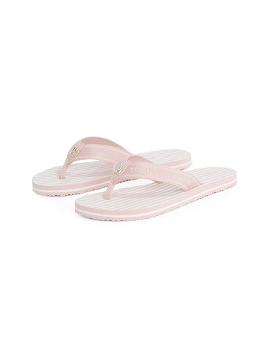 An image of the Tommy Hilfiger Stripe Logo Webbing Flip-Flops