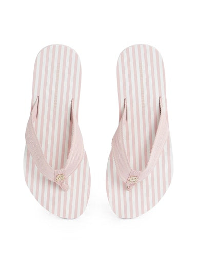 An image of the Tommy Hilfiger Stripe Logo Webbing Flip-Flops