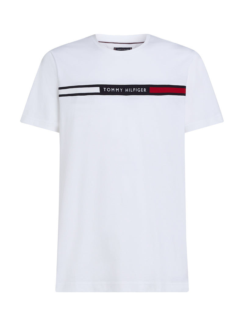 An image of the Tommy Hilfiger Crew Neck Logo Panel T-Shirt