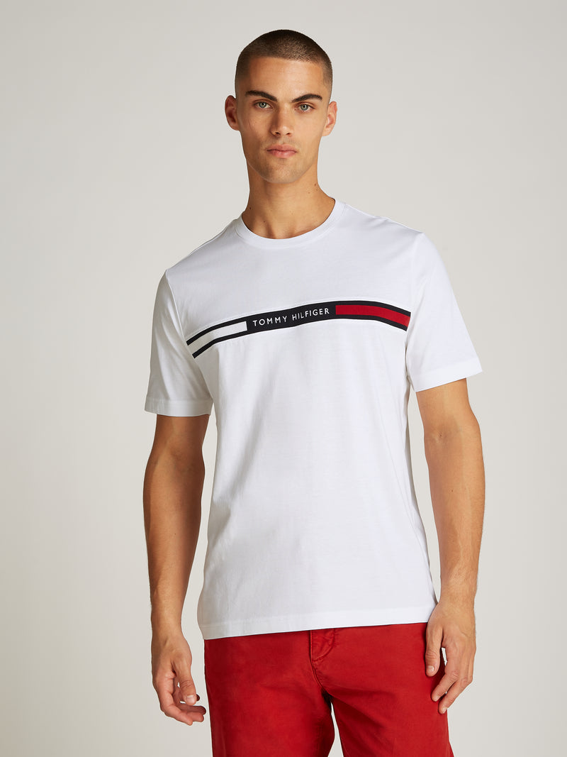 An image of the Tommy Hilfiger Crew Neck Logo Panel T-Shirt
