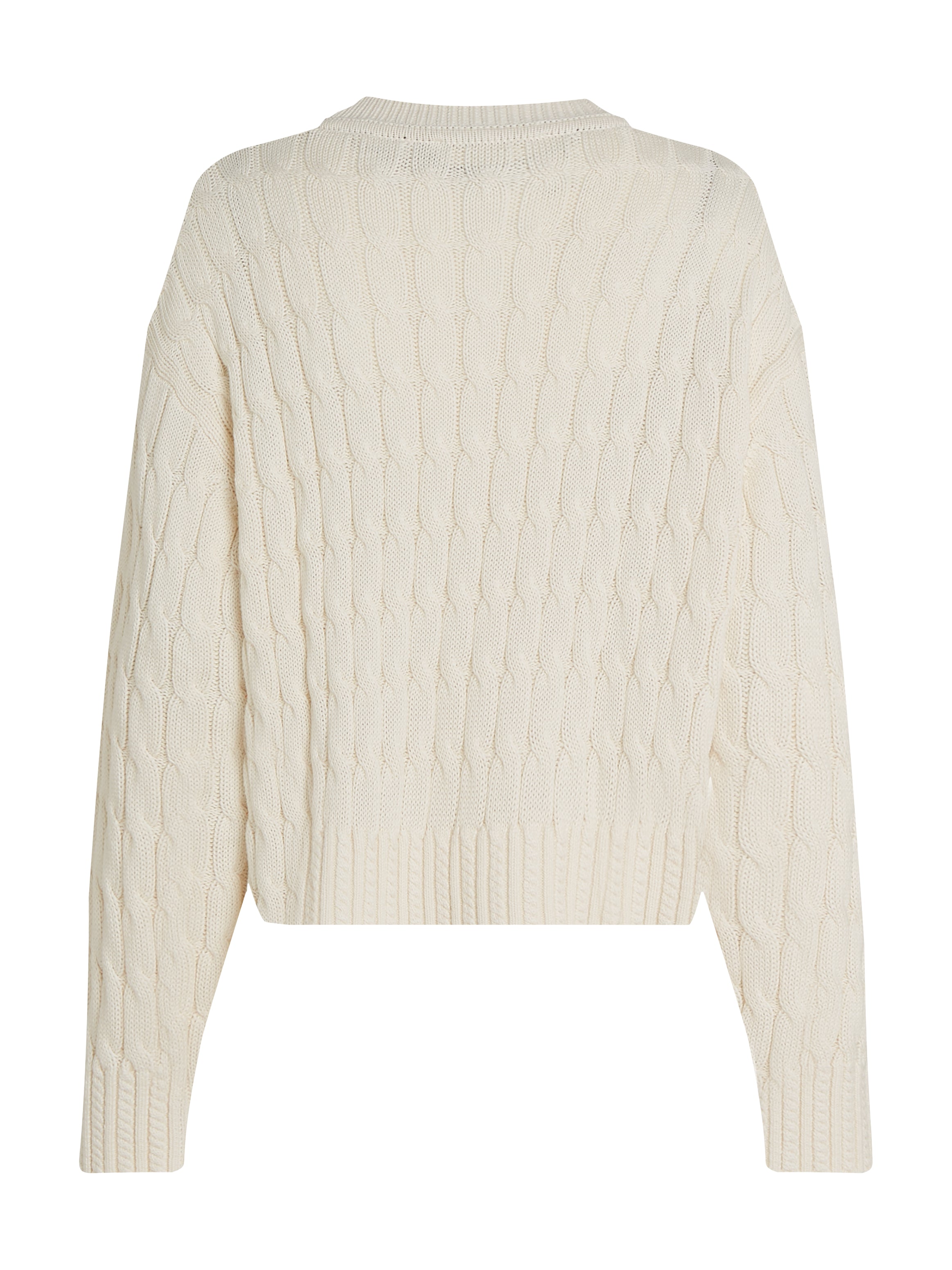 An image of the Tommy Hilfiger Cable Knit Crew Neck Jumper