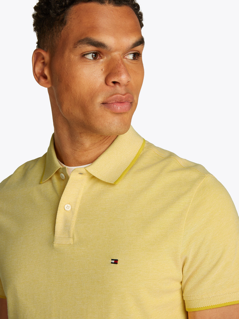 An image of the Tommy Hilfiger Oxford Two Tone Tipped Polo