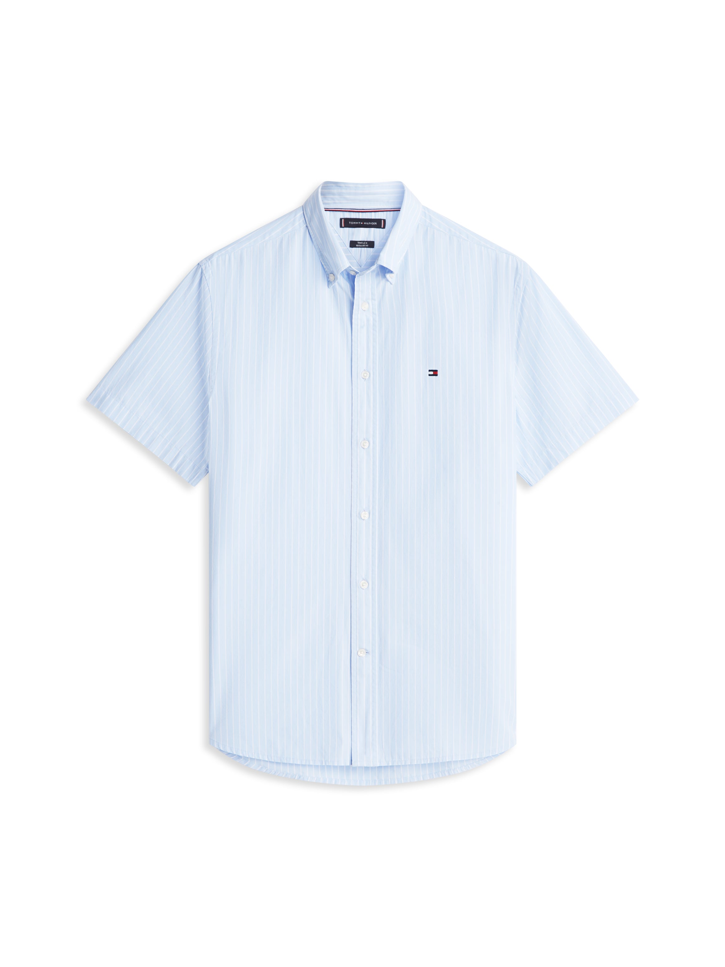An image of the Tommy Hilfiger Flex Poplin Stripe Shirt
