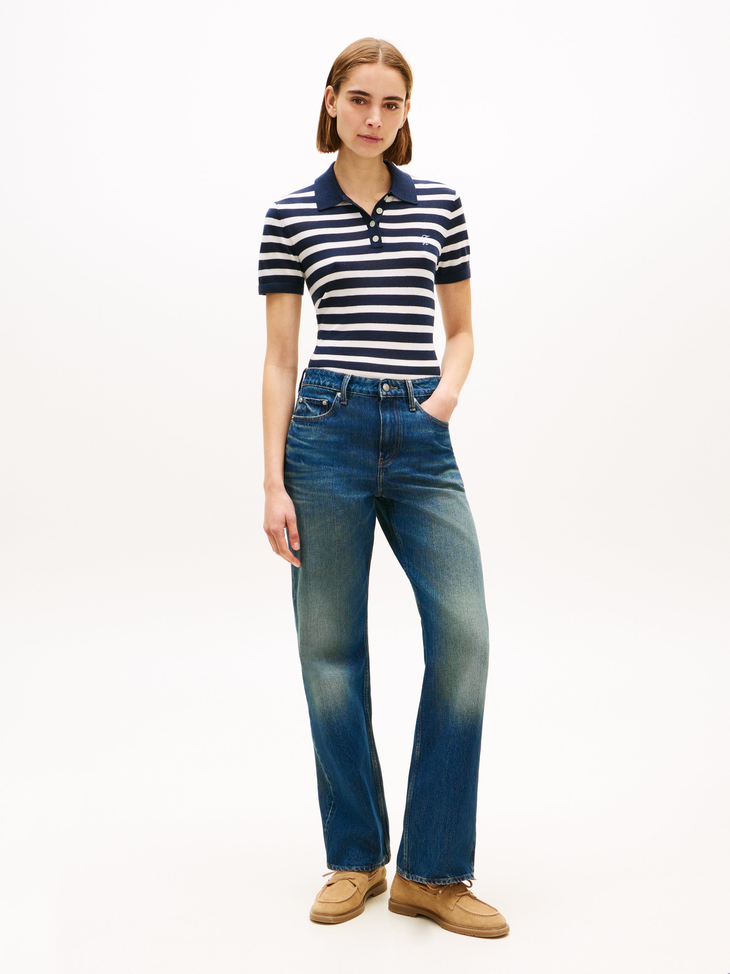 An image of the Tommy Hilfiger Light Layering Polo Sweater