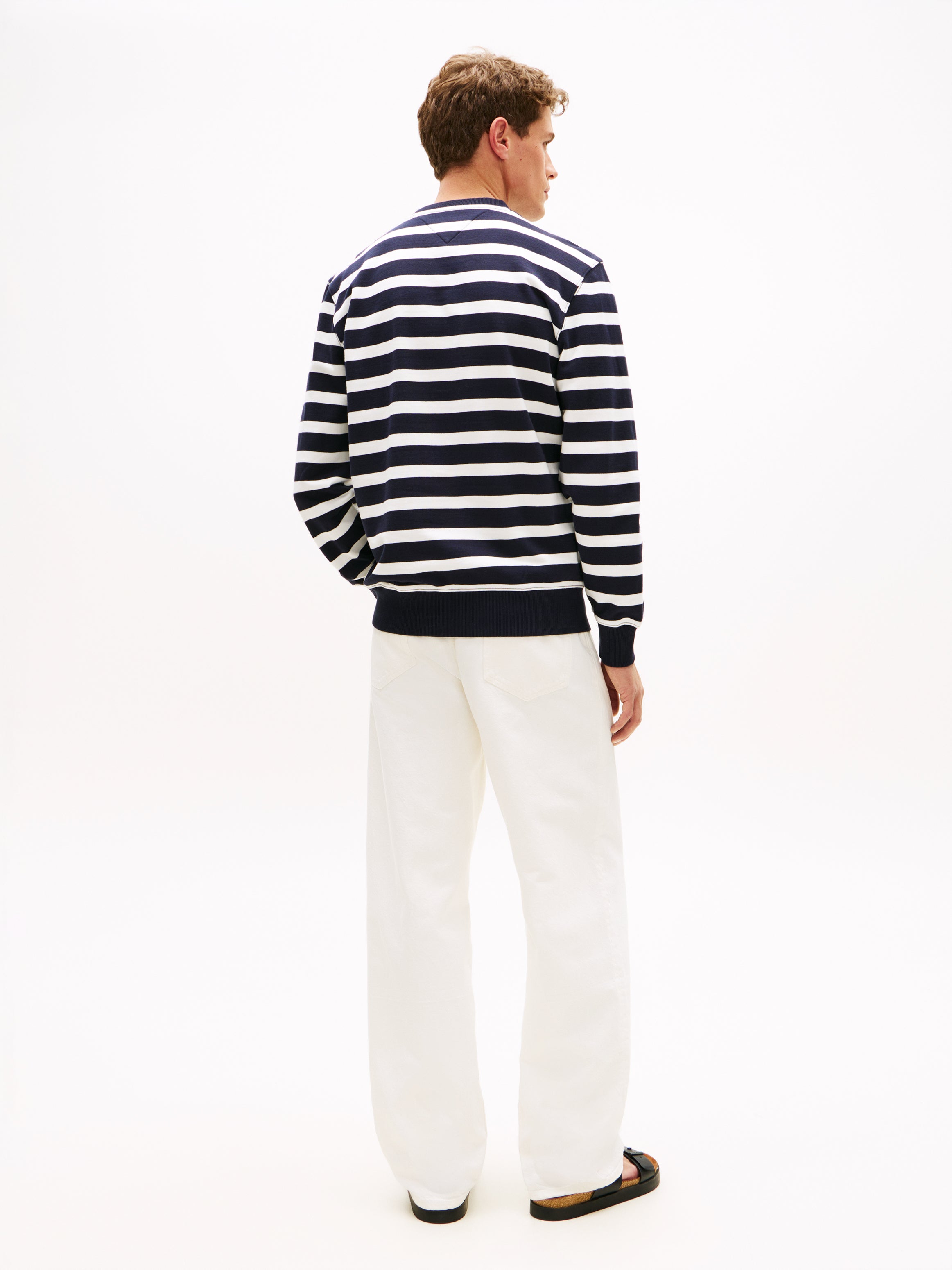 An image of the Tommy Hilfiger Terry Block Stripe Sweatshirt