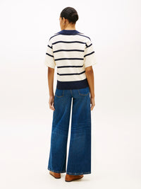 An image of the Tommy Hilfiger Premium Knit Relaxed Polo Jumper