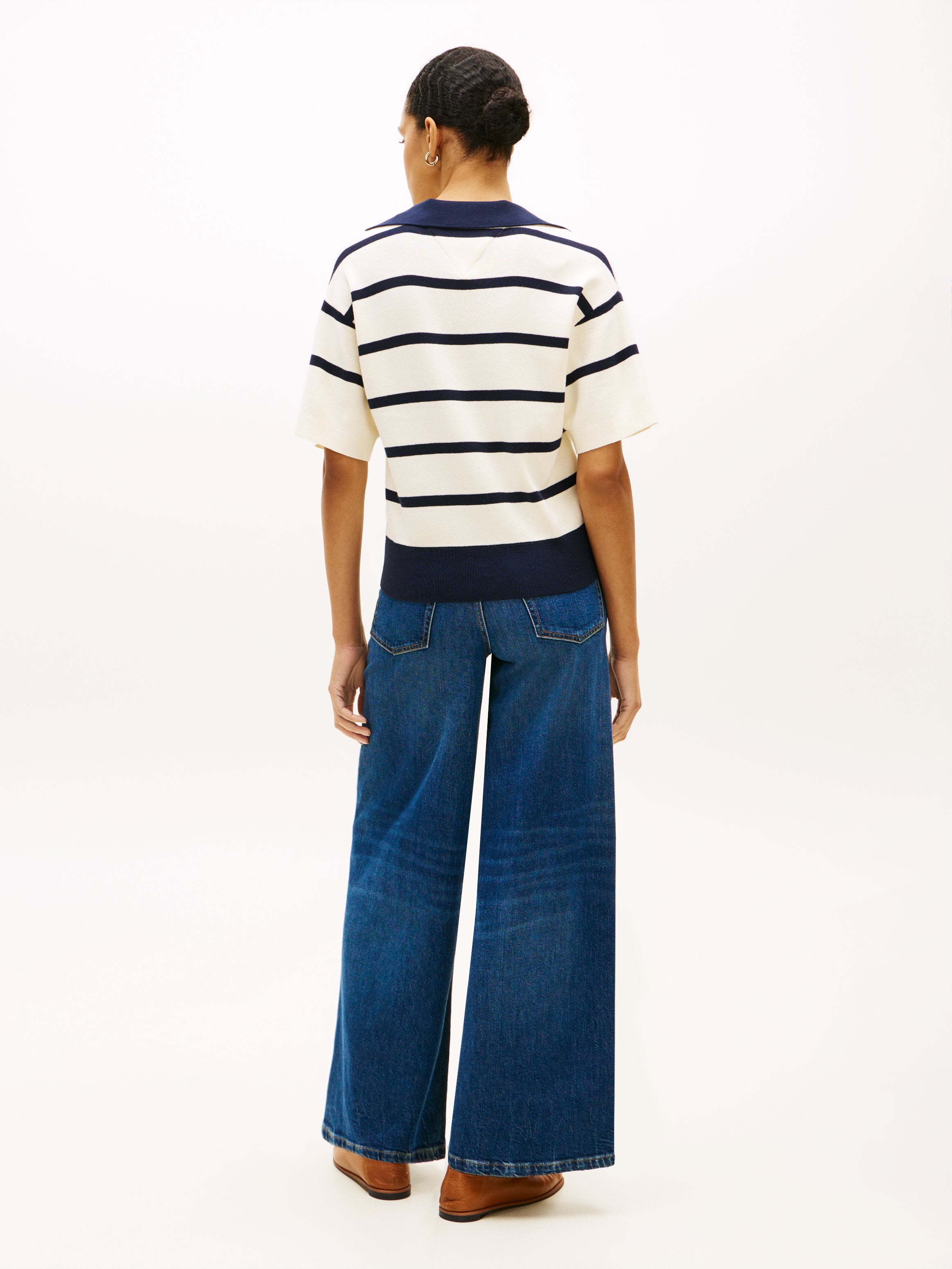 An image of the Tommy Hilfiger Premium Knit Relaxed Polo Jumper