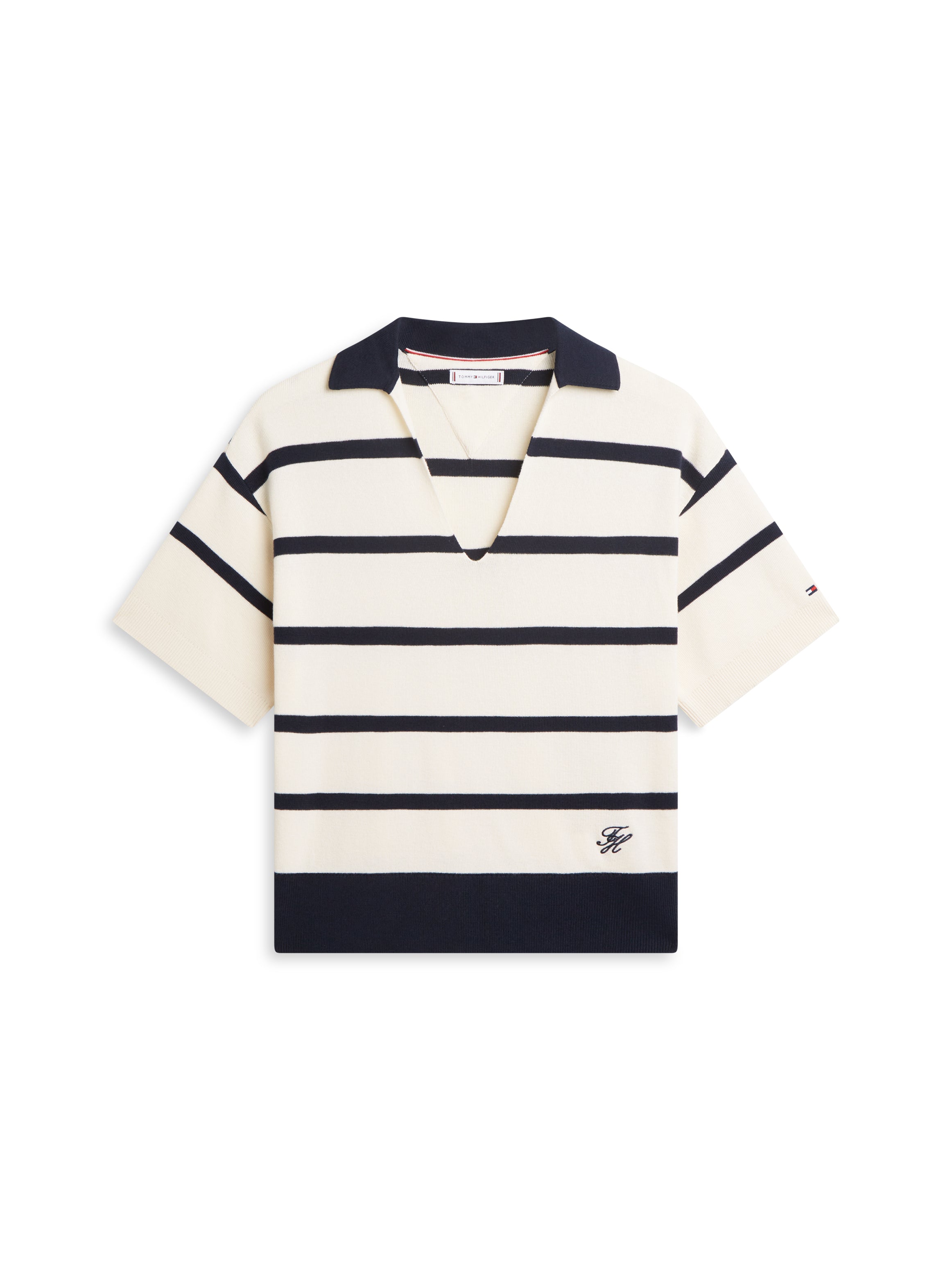 An image of the Tommy Hilfiger Premium Knit Relaxed Polo Jumper