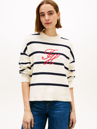 An image of the Tommy Hilfiger Full Needle Graphic Sweater