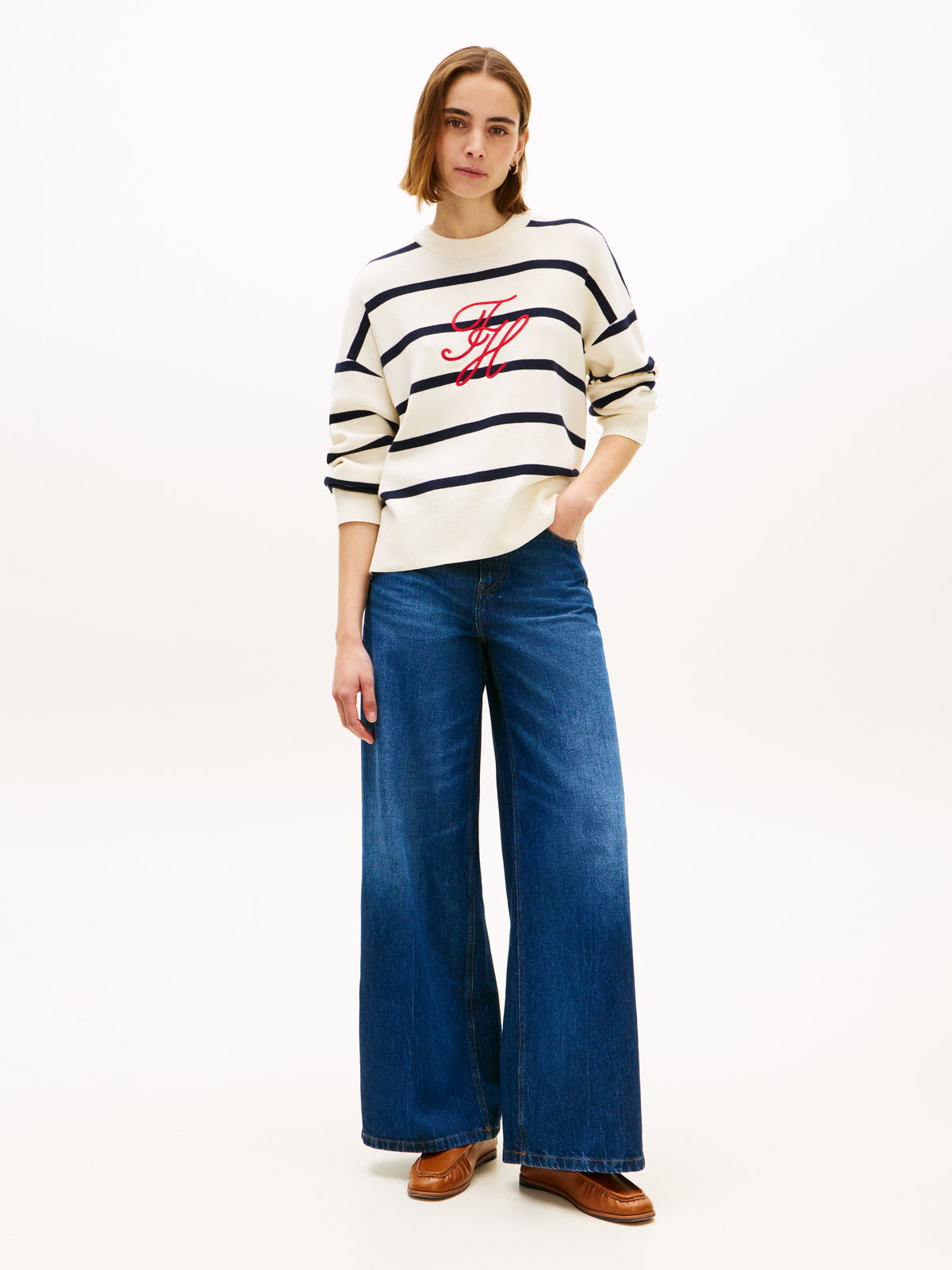 An image of the Tommy Hilfiger Full Needle Graphic Sweater