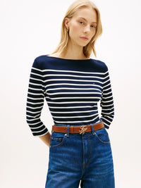An image of the Tommy Hilfiger Slim Cody Boat Neck Top