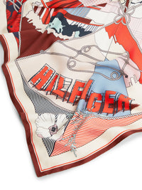 An image of the Tommy Hilfiger TH Large Silk Square Scarf