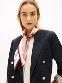 An image of the Tommy Hilfiger TH Large Silk Square Scarf