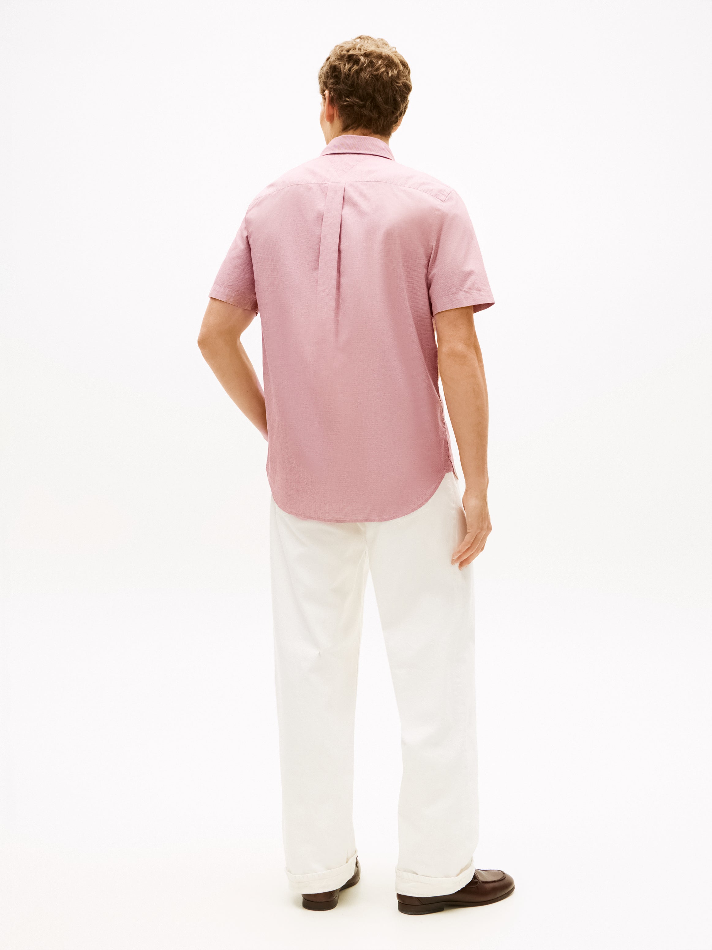 An image of the Tommy Hilfiger Flex Poplin Houndstooth Shirt