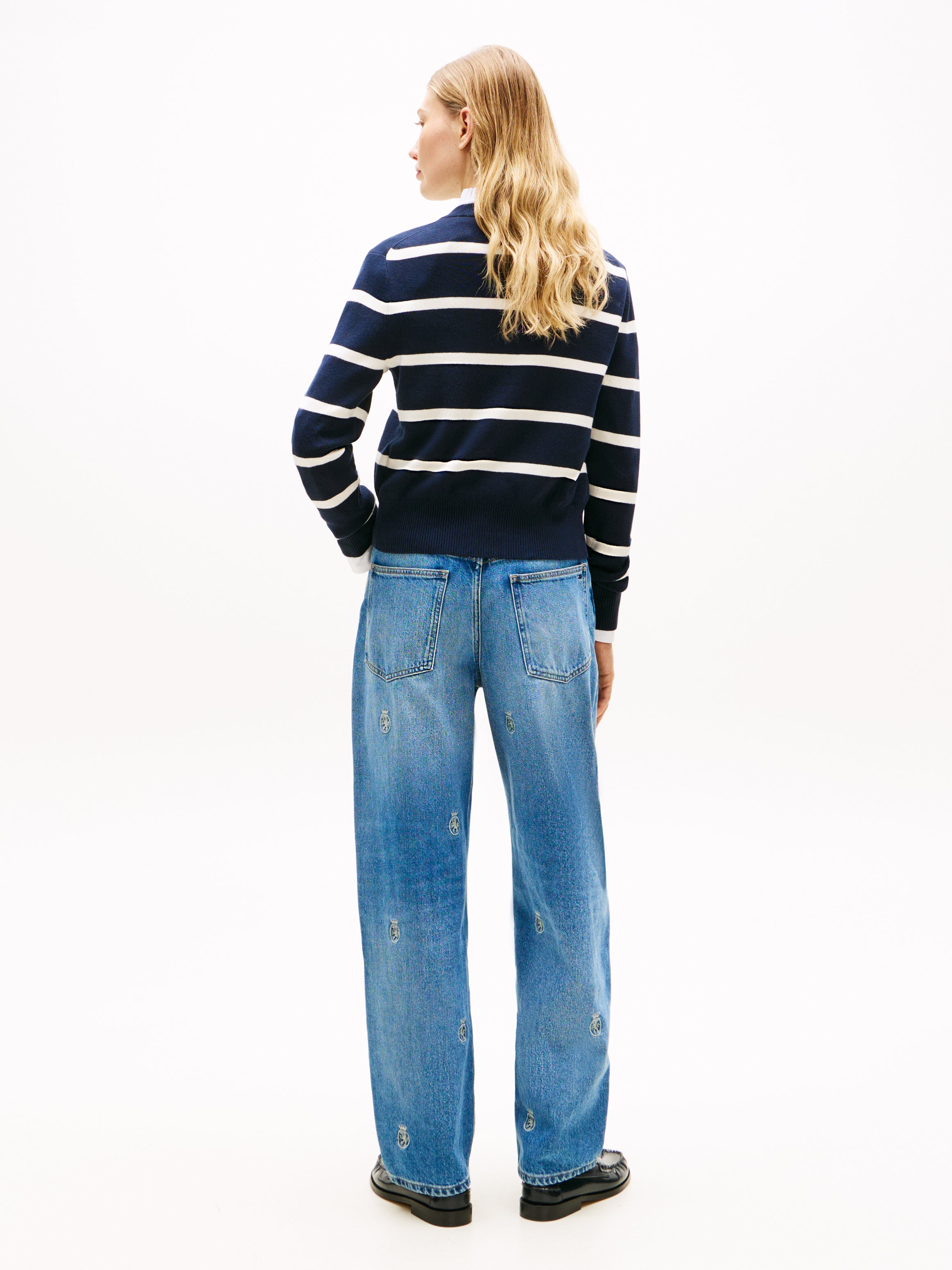 An image of the Tommy Hilfiger Premium Knit Gold-Tone Button Cardigan