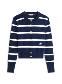 An image of the Tommy Hilfiger Premium Knit Gold-Tone Button Cardigan