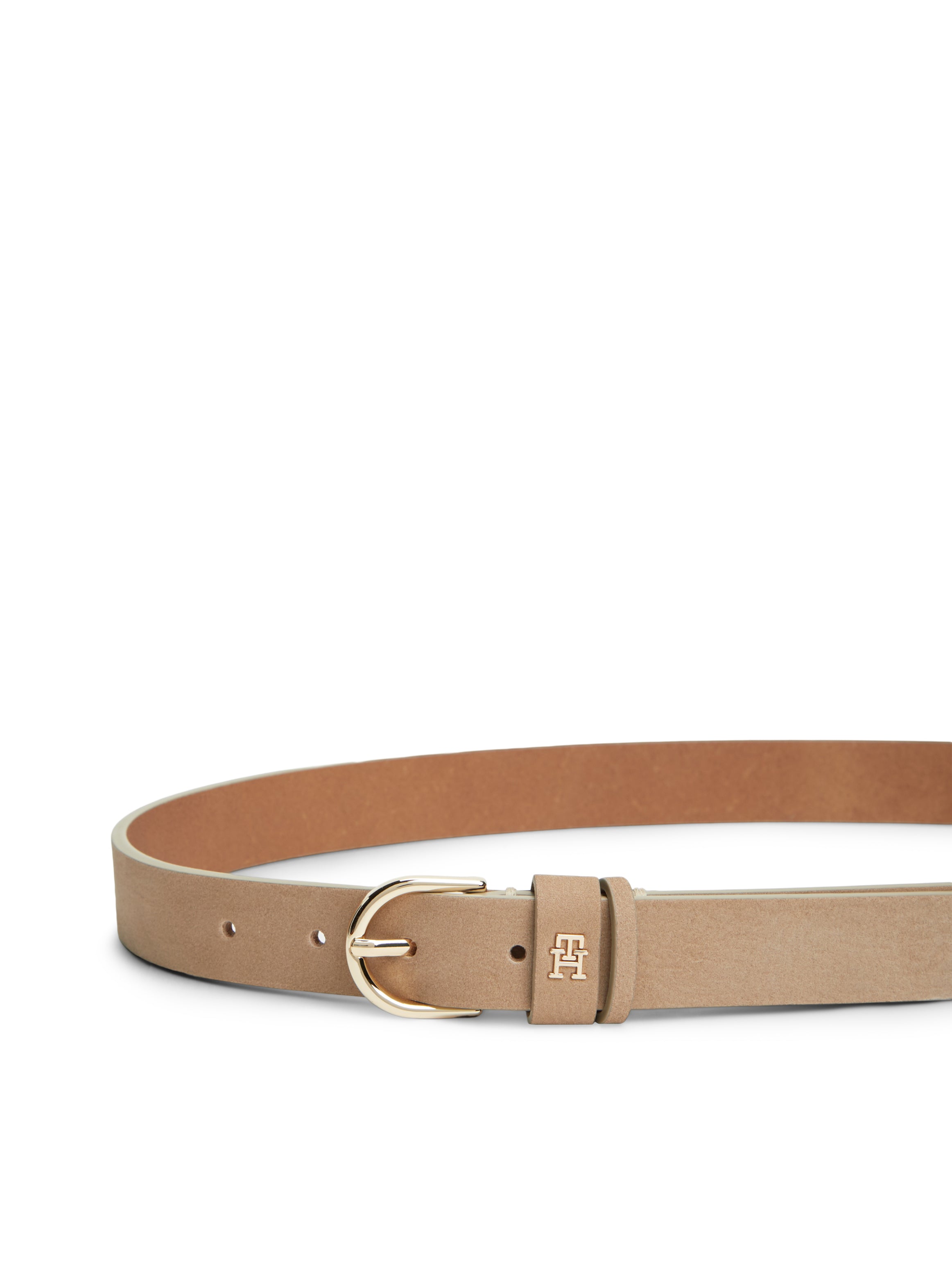 An image of the Tommy Hilfiger Essential TH Monogram Leather Belt