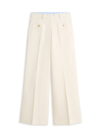 Preppy Cotton Wide Leg Chino