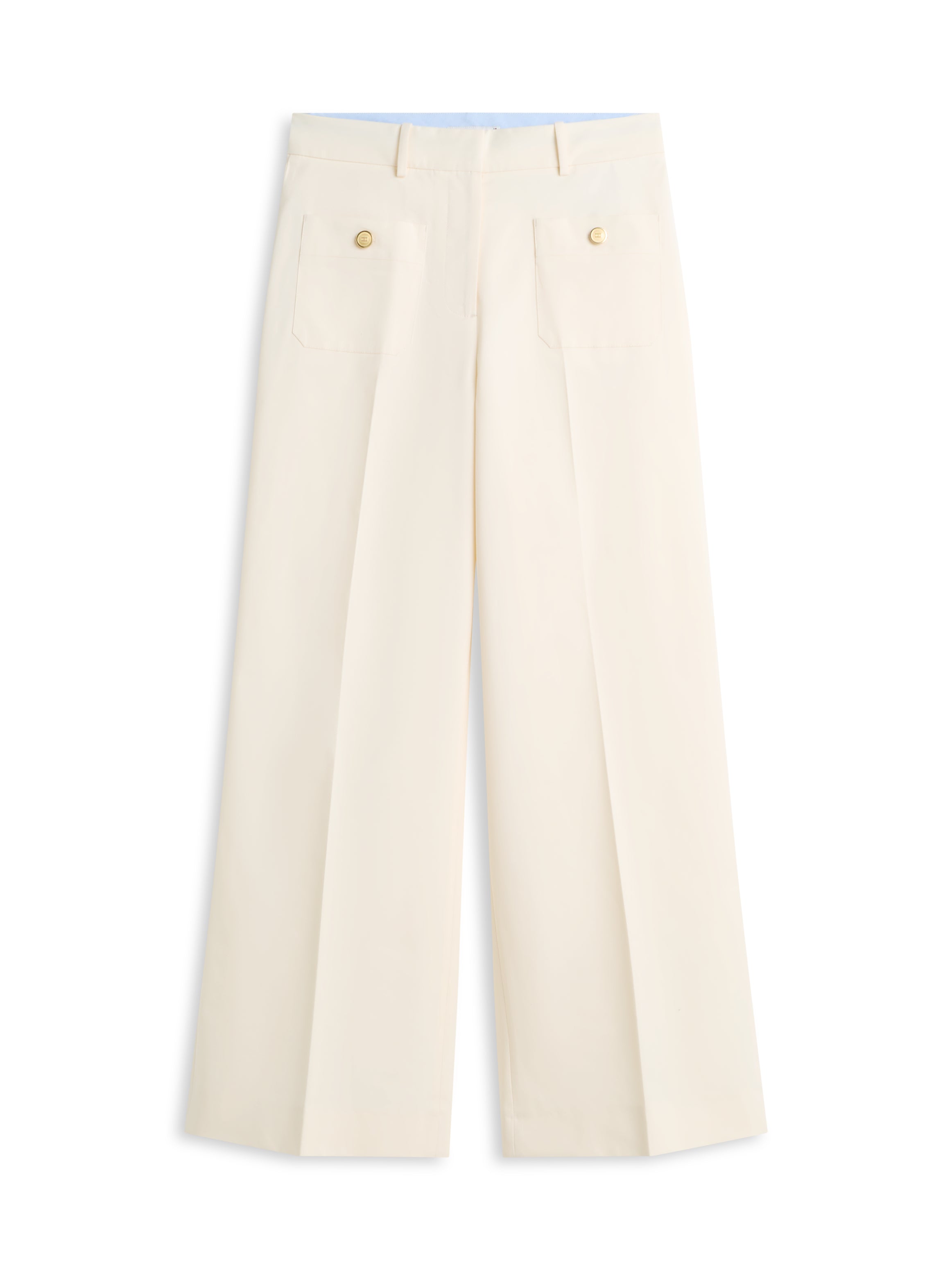 Preppy Cotton Wide Leg Chino