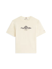 An image of the Tommy Hilfiger Crest Logo Embroidery Relaxed T-Shirt
