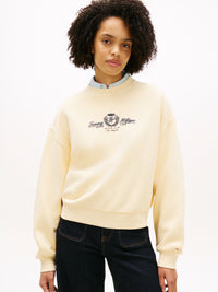 An image of the Tommy Hilfiger Varsity Crest Terry Sweatshirt