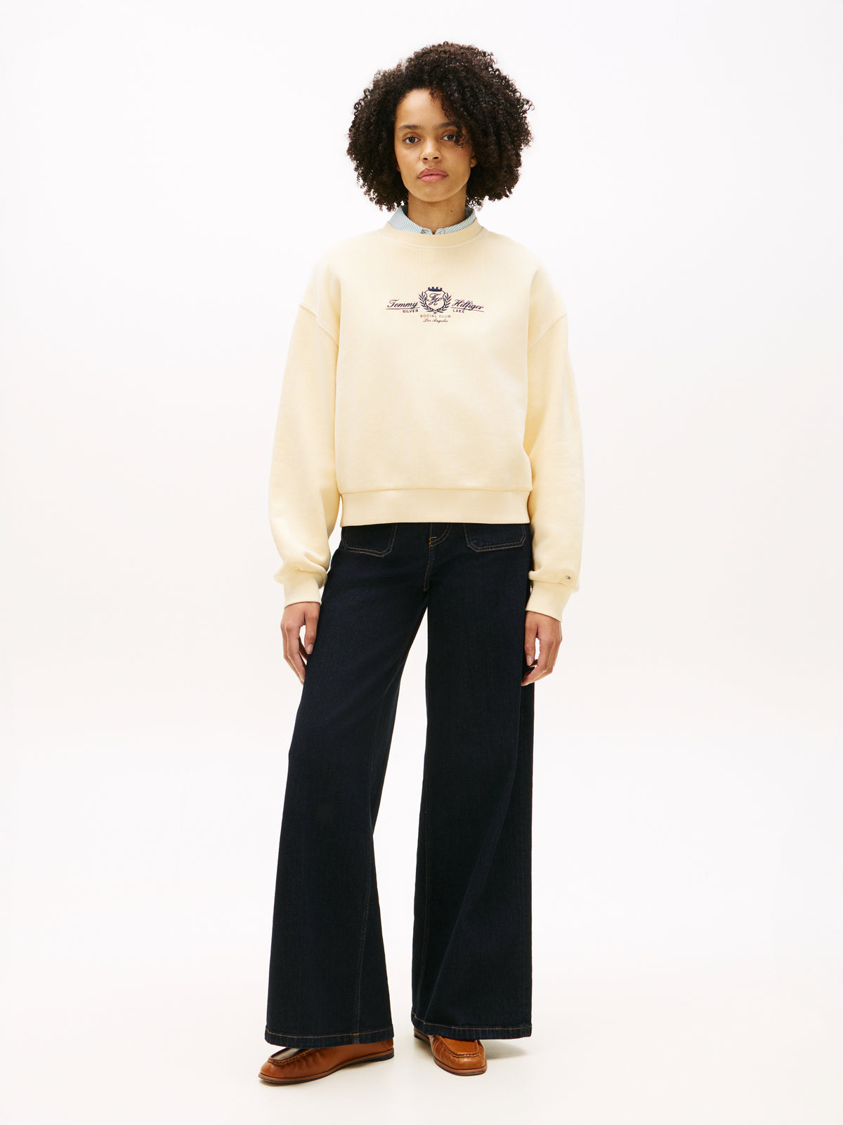 An image of the Tommy Hilfiger Varsity Crest Terry Sweatshirt