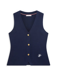 An image of the Tommy Hilfiger Premium Knit Slim V-Neck Sweater Vest