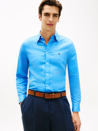 An image of the Tommy Hilfiger Linen Blend Solid Shirt