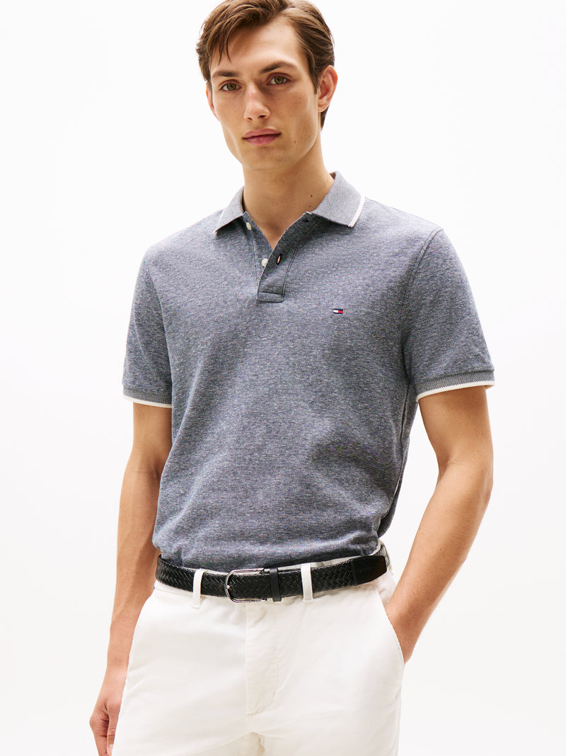 An image of the Tommy Hilfiger Cotton Linen Pique Polo