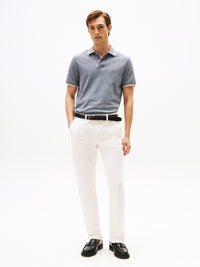 An image of the Tommy Hilfiger Cotton Linen Pique Polo