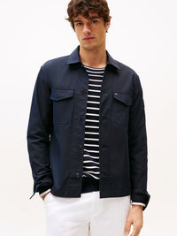 Cotton Nylon Shirt Jacket