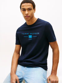 An image of the Tommy Hilfiger Brand Love Mono Stack Tee