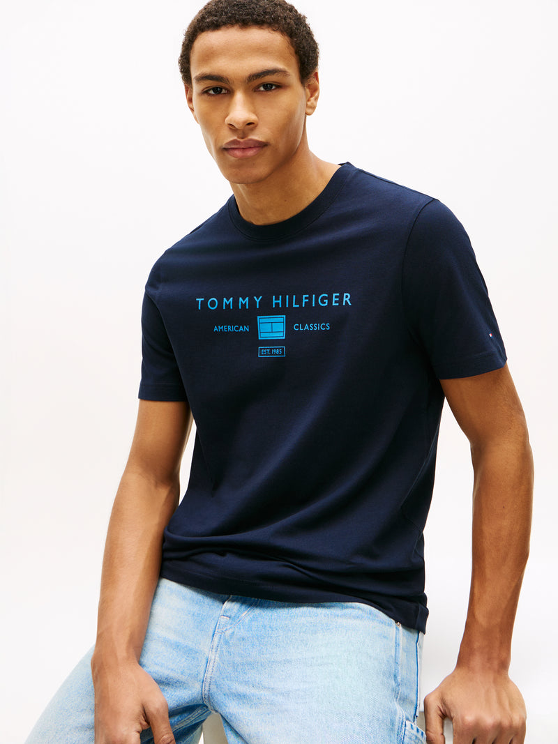 An image of the Tommy Hilfiger Brand Love Mono Stack Tee